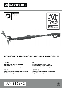 Manuale Parkside PALA 20-Li A1 Troncarami