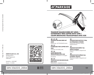 Manuál Parkside IAN 356335 Zahradní nůžky