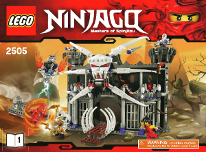 Manual Lego set 2505 Ninjago Garmadons dark fortress