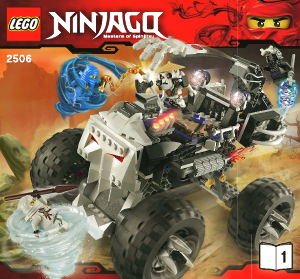 Bruksanvisning Lego set 2506 Ninjago Dödskallebilen