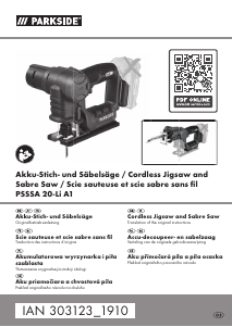 Mode d’emploi Parkside PSSSA 20-Li A1 Scie sauteuse