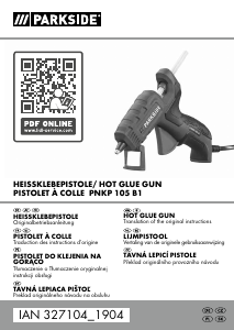 Instrukcja Parkside IAN 327104 Pistolet klejowy