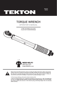 Manual Tekton 24330 Wrench