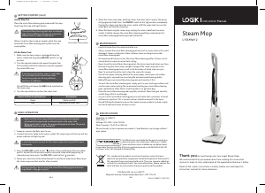 Manual Logik L15SMW12 Steam Cleaner