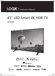 Manual Logik L43UE20 LED Television