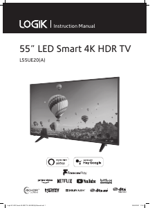 Manual Logik L55UE20 LED Television