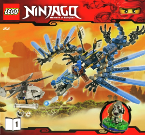 Bruksanvisning Lego set 2521 Ninjago Blixtdrakens strid