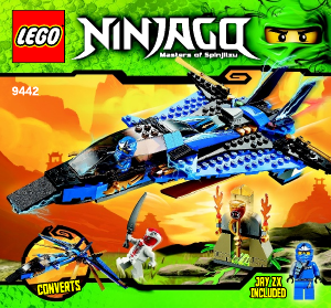 Bruksanvisning Lego set 9442 Ninjago Jays jaktplan