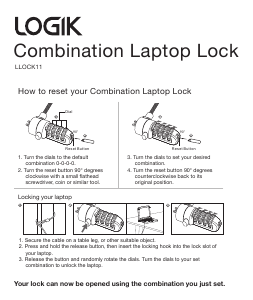 Handleiding Logik LLOCK11 Beveiligingskabel