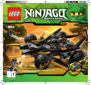 Brugsanvisning Lego set 9444 Ninjago Coles terrængående fræser