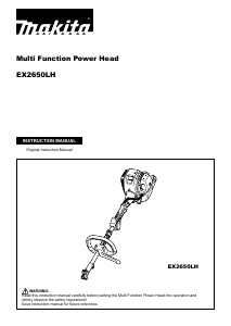 Manual Makita EX2650LH Power Head