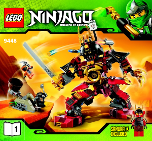 Brugsanvisning Lego set 9448 Ninjago Samurairobot