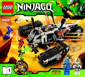 Manual de uso Lego set 9449 Ninjago Vehículo de asalto ultrasónico