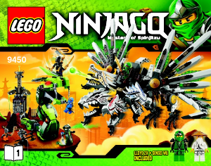 Bedienungsanleitung Lego set 9450 Ninjago Rückkehr des vierköpfigen Drachens