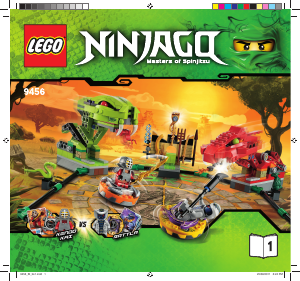 Manual de uso Lego set 9456 Ninjago Duelo de spinners
