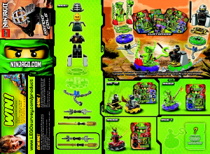 Manual de uso Lego set 9551 Ninjago Paquete de inicio de Kendo Cole