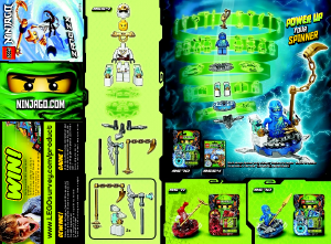 Hướng dẫn sử dụng Lego set 9554 Ninjago Zane ZX