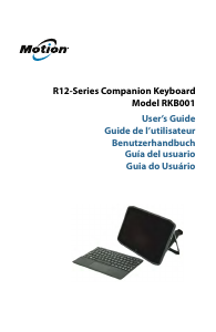 Manual de uso Motion Computing RKB001 Teclado
