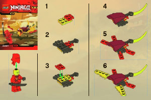 Manual de uso Lego set 30083 Ninjago Batalla del dragón