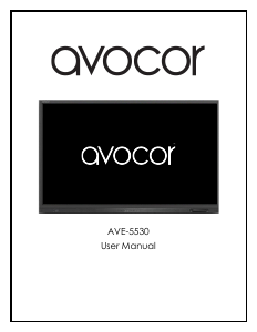 Manual Avocor AVE-5530 LED Monitor