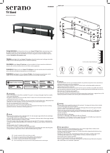 Manual Serano S150BG09 TV Bench