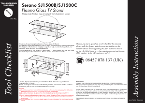 Handleiding Serano SJ1500C TV meubel