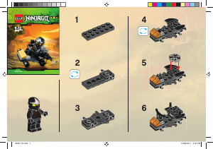 Priručnik Lego set 30087 Ninjago Automobil