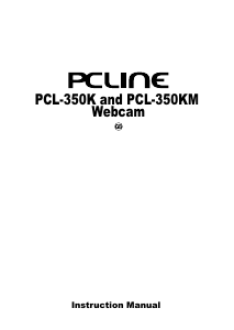 Handleiding PC Line PCL-350KM Webcam