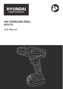 Manual Hyundai HY2175 Drill-Driver