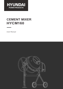 Manual Hyundai HYCM160 Cement Mixer