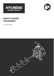 Manual Hyundai HYEA5200X Earth Auger