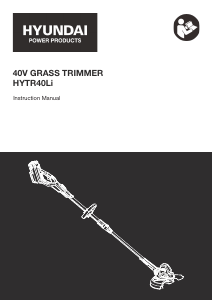 Manual Hyundai HYTR40Li Grass Trimmer