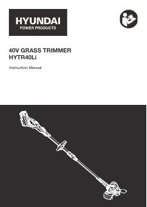 Bruksanvisning Hyundai HYTR40Li Grästrimmer