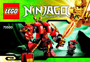 Bedienungsanleitung Lego set 70500 Ninjago Kais Feuerroboter