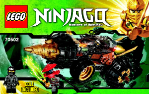 Bruksanvisning Lego set 70502 Ninjago Coles borekjøretøy