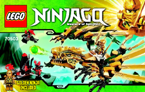 Manual de uso Lego set 70503 Ninjago El dragón dorado