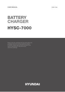 Manual Hyundai HYSC-7000 Battery Charger