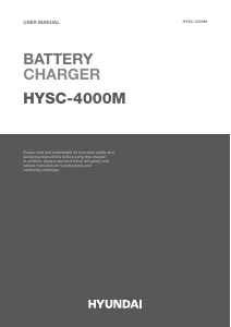 Manual Hyundai HYSC-4000M Battery Charger