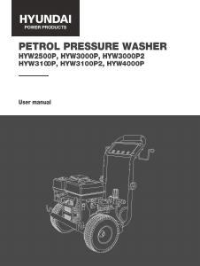 Manual Hyundai HYW3100P Pressure Washer