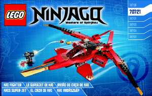 Manual de uso Lego set 70721 Ninjago El caza de Kai