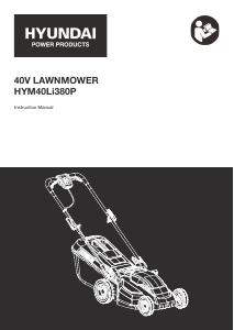 Manual Hyundai HYM40Li380P Lawn Mower