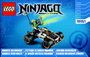 Manual de uso Lego set 70725 Ninjago El dragón mecánico nindroide