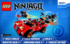 Manual de uso Lego set 70727 Ninjago Deportivo ninja X-1