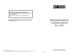 Mode d’emploi Zanussi ZA3PW Réfrigérateur
