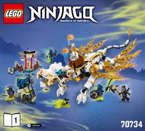 Mode d’emploi Lego set 70734 Ninjago Le dragon de Maître Wu