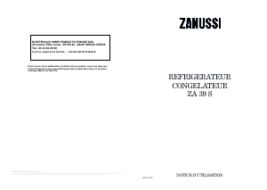 Mode d’emploi Zanussi ZA39S Réfrigérateur combiné