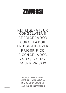 Mode d’emploi Zanussi ZA32Y Réfrigérateur combiné
