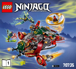 Mode d’emploi Lego set 70735 Ninjago Le jet hybride de Ronin