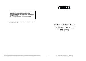 Mode d’emploi Zanussi ZA37S Réfrigérateur combiné