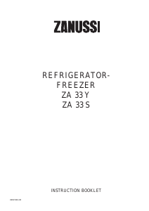 Bruksanvisning Zanussi ZA33Y Kyl-frys